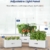 iDOO Smart Garden System, Hydroponic System mit LED-Wachstumslicht, Keimungs Kit mit Automatisches Timer, Hydroponische Anzuchtsysteme Höhenverstellbar, 37cm, Weiß (7 Pods) - 2