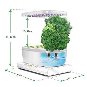 Miracle-Gro AeroGarden Harvest mit dem Gourmet-Kräuter Samenkit (Weiß) - 6