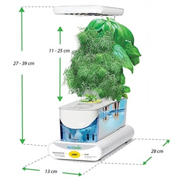 Miracle-Gro AeroGarden Sprout LED mit dem Gourmet-Kräuter Samenkit (Weiß) - 5